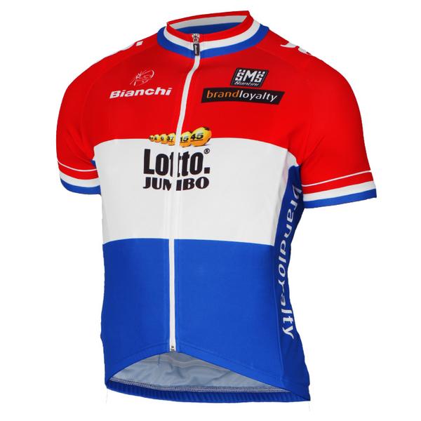 Maillot manches courtes LOTTO NL-JUMBO Champion néerlandais 2016-2017 Maillot manches courtes LOTTO NL-JUMBO Champion néerlandais 2016-2017