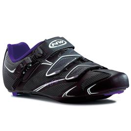 dames race fietsschoenen Starlight zwart-paars dames race fietsschoenen Starlight zwart-paars