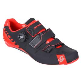 racefetsschoenen Road Premium zwart-lak neon rood racefetsschoenen Road Premium zwart-lak neon rood