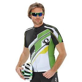fietsshirt met korte mouwen Elite LTD TEC, wit-groen-zwart fietsshirt met korte mouwen Elite LTD TEC, wit-groen-zwart