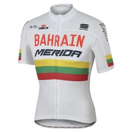 Maillot manches courtes BAHRAIN-MERIDA Champion lituanien 2017 Maillot manches courtes BAHRAIN-MERIDA Champion lituanien 2017