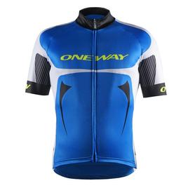 fietsshirt met korte mouwen RD Team blauw-wit fietsshirt met korte mouwen RD Team blauw-wit