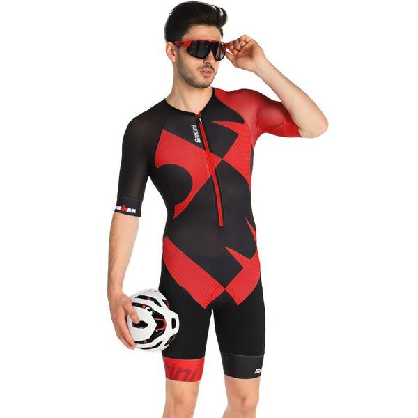 SANTINI Ironman Cupio Tri Suit black red