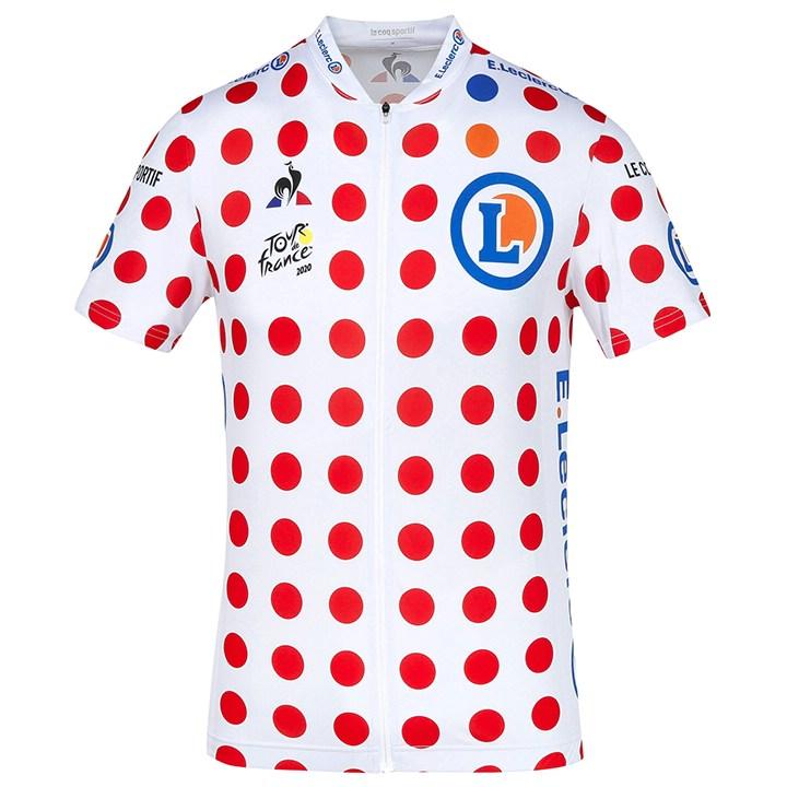 Tour de France Polka Dot Short Sleeve Jersey 2020 white red